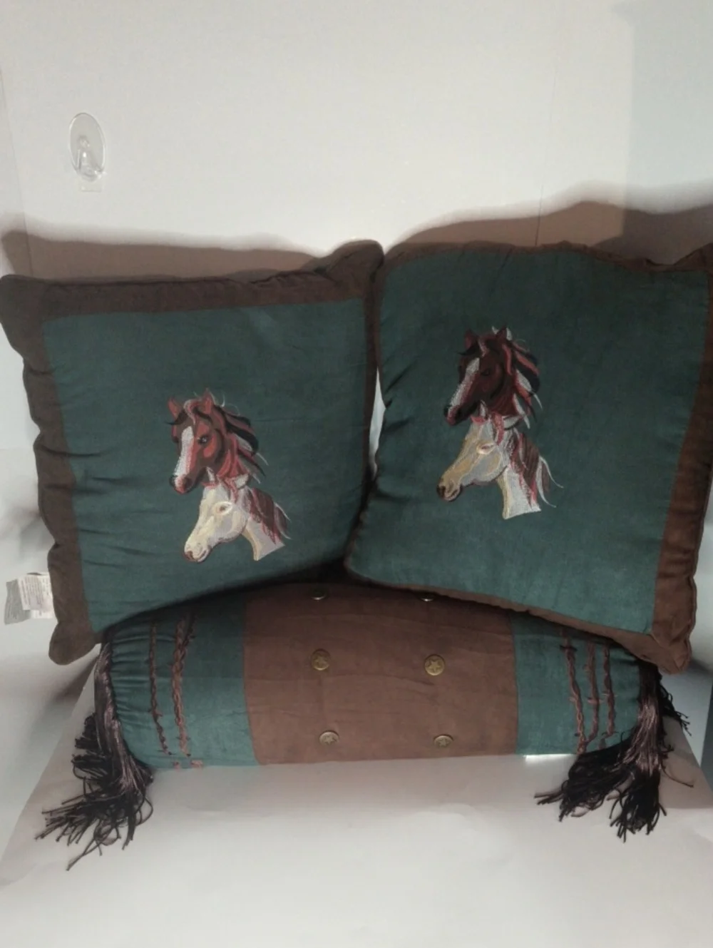 Western Linens Southwestern Horse Three Piece Pillow Set